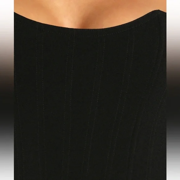NWT! Lulu's women’s Glamorous Sweetheart Black Long Sleeve Maxi Dress. Large - Picture 3 of 7